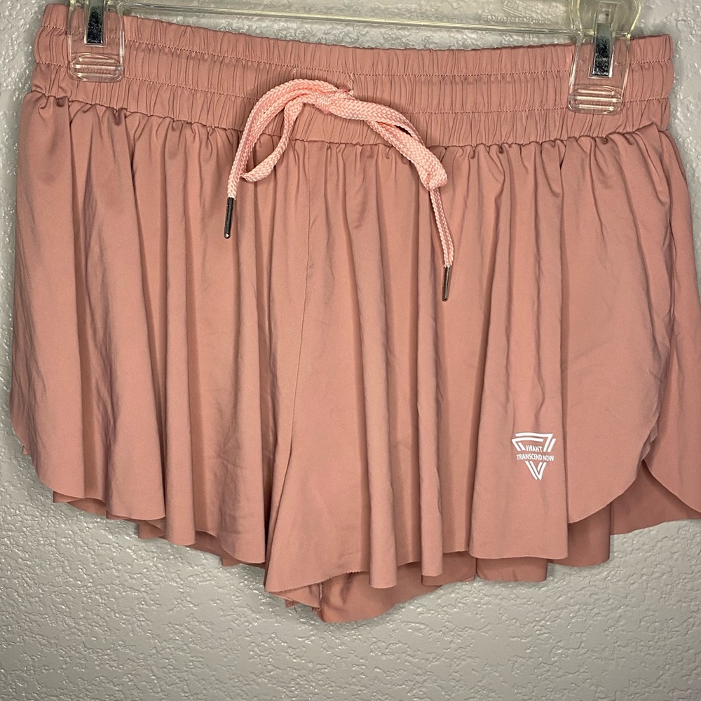 Pink athletic shorts